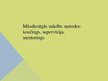 Presentations 'Mūsdienīgās mācību metodes: koučings, supervīzija, mentorings', 1.