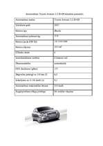 Summaries, Notes 'Automašīnas "Toyota Avensis" dīzeļa iesmidzināšanas sistēma', 4.