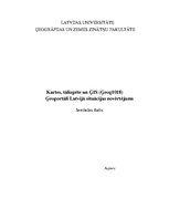 Research Papers 'Ģeoportāli Latvijā', 1.