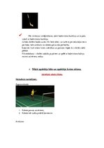 Summaries, Notes 'Badmintona mācīšana un pilnveidošana', 3.