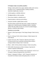 Summaries, Notes 'Mākslīgais intelekts – draudi, juridiskie un ētiskie izaicinājumi cilvēcei', 14.