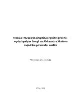 Research Papers 'Morālā cenzūra un neapzinātie psihes procesi - septiņi apziņas līmeņi un Aleksan', 37.
