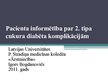 Presentations 'Pacienta informētība par 2.tipa cukura diabēta komplikācijām', 1.