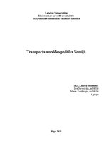 Research Papers 'Transporta un vides politika Somijā', 1.