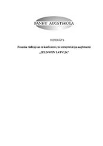 Research Papers 'Finanšu analīze SIA "Jeld-wen Latvia"', 1.
