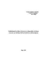 Summaries, Notes 'Salīdzinošs Latvijas, Lietuvas un Igaunijas tūrisma resursu un tūrisma infrastru', 1.