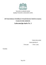Research Papers 'Birstošu materiālu īpašību noteikšana', 1.