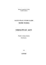 Research Papers 'Normatīvais akts', 1.