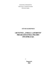Research Papers 'Lietotnes "Animal Labyrinth" izstrāde', 37.