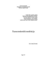 Research Papers 'Transcendentālā meditācija', 1.