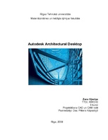 Summaries, Notes 'Programma "Autodesk Architectural Desktop"', 1.