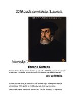 Research Papers 'Ernans Kortess', 1.