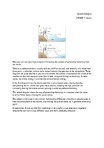 Summaries, Notes 'Generating electricity from sea waves', 1.