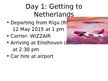 Presentations 'Netherlands Itinerary', 5.