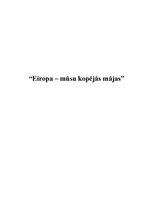 Essays 'Eiropa - mūsu kopējās mājas', 1.