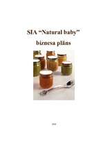 Business Plans 'Biznesa plāns SIA "Natural baby"', 1.