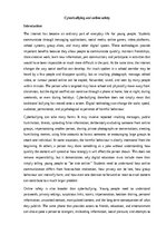 Essays 'Cyberbullying and online safety', 1.