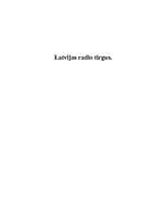 Summaries, Notes 'Latvijas radio tirgus', 3.