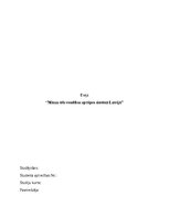 Essays 'Māsas tēls veselības aprūpes sistēmā Latvijā - 1. variants', 1.