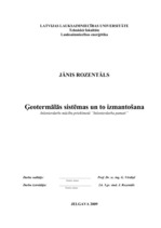Research Papers 'Ģeotermālās sistēmas un to izmantošana', 1.