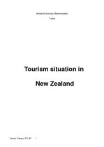 Research Papers 'Tourism Situation in New Zealand', 1.