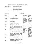 Summaries, Notes 'Sporta stundas konspekts, 4.klase', 1.