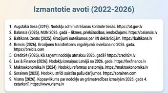 Presentations 'Kā uzņēmējam nekļūdīties ar nodokļiem Latvijā 2026. gadā', 14.