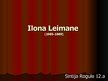 Presentations 'Ilona Leimane', 1.