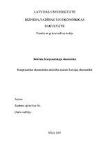 Research Papers 'Starptautisko ekonomisko attiecību nozīme Latvijas ekonomikā', 1.