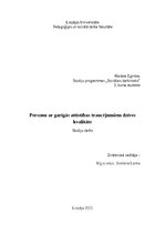 Research Papers 'Personu ar garīgās attīstības traucējumiem dzīves kvalitāte', 1.