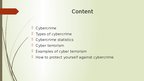 Presentations 'Cybercrime and cyber terorrism', 2.
