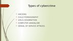 Presentations 'Cybercrime and cyber terorrism', 4.