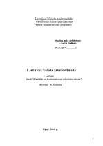 Research Papers 'Lietuvas lielkņaziste', 1.