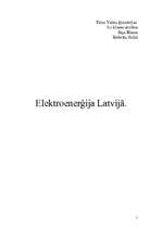 Research Papers 'Elektroenerģija Latvijā', 1.