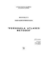Research Papers 'Pārvaldes psiholoģija - personāla atlases metodes', 1.