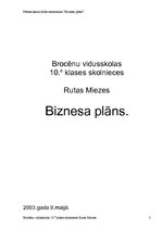 Business Plans 'Avīze "Pasta Balodis"', 3.
