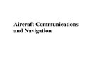 Presentations 'Aircraft Communications and Navigation', 1.