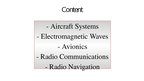 Presentations 'Aircraft Communications and Navigation', 2.