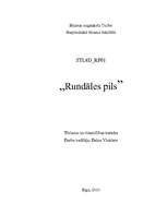 Research Papers 'Rundāles pils', 1.