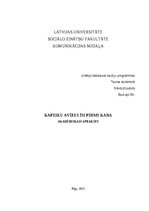 Research Papers 'Kapeiku avīzes īsi pirms kara', 1.