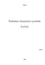 Research Papers 'Padomju okupācijas periods Latvijā', 1.