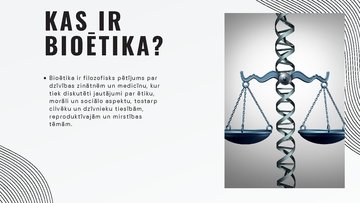 Presentations 'Bioētika, DNS Noslēpumi', 3.