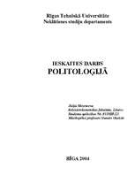 Research Papers 'Politoloģija', 1.