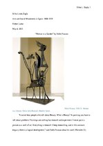 Essays 'Analysis of the Sculpture '"Woman in a Garden" by Pablo Picasso', 1.