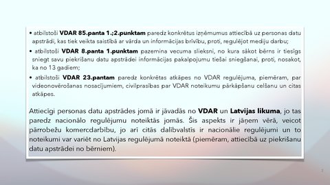 Presentations 'Fizisko personu datu apstrādes likums', 3.