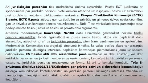 Presentations 'Fizisko personu datu apstrādes likums', 6.