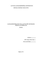 Research Papers 'Latvijas lauksaimniecības politika pēc iestāšanās Eiropas Savienībā', 1.