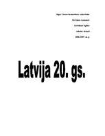 Research Papers 'Latvija 20.gadsimtā', 1.