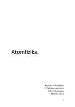 Summaries, Notes 'Atomfizika', 1.