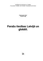 Research Papers 'Paražu tiesības Latvijā un globāli', 1.
